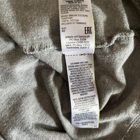 Marks & Spencer Grey Men's Tee - Picture 5 of 5